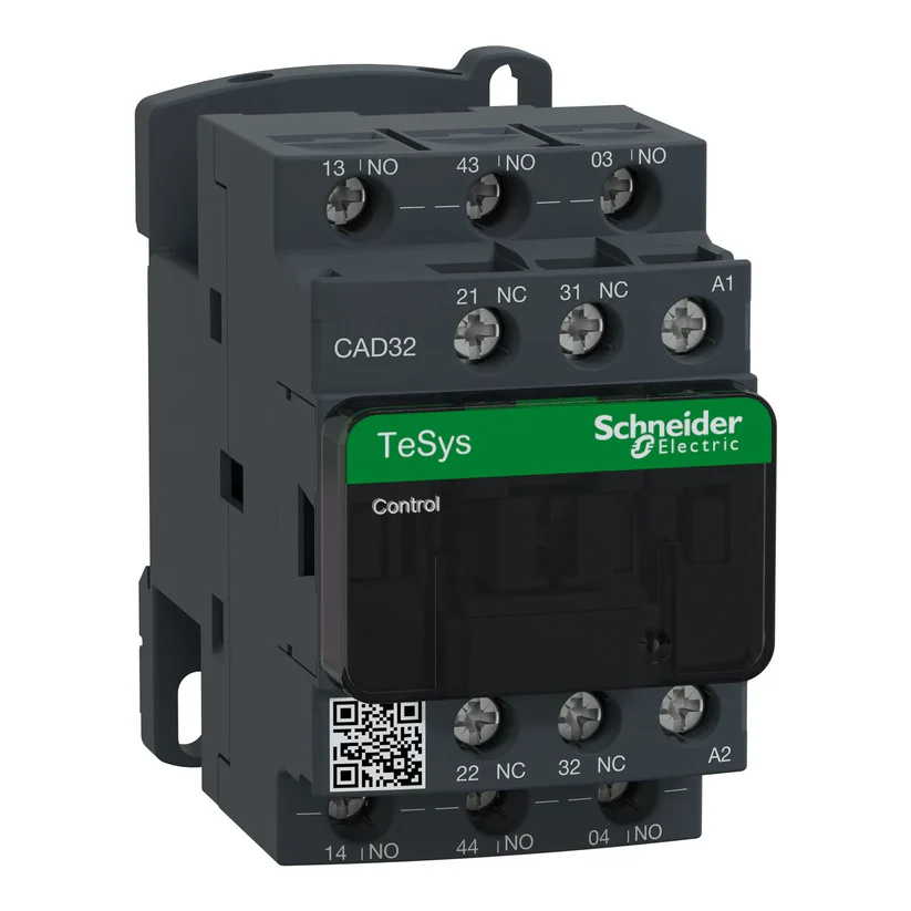 Schneider 3 NO + 2 NC TeSys D Contactor, 690 V - 220 V AC standard coil