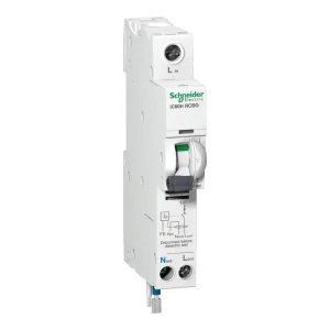Schneider iC60H 1P + N – C curve, 30mA Earth Leakage Circuit Breaker (RCBO)