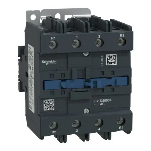 Schneider LC1D80004M7 TeSys D Contactor, 4P (4 NO) AC-1 125A 220 V AC standard Coil