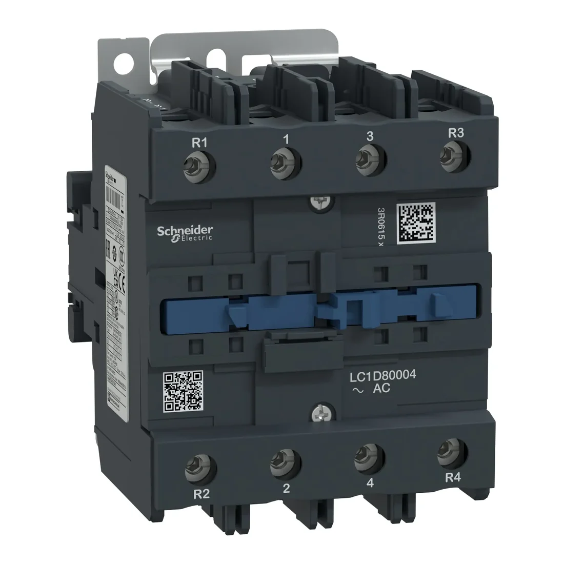 Schneider LC1D80004M7 TeSys D Contactor, 4P (4 NO) AC-1 125A 220 V AC standard Coil-anco