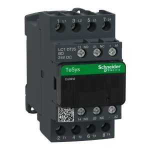 Schneider LC1DT25M7 TeSys D Contactor, 4P (4 NO) AC-3 220 V AC standard Coil-anco