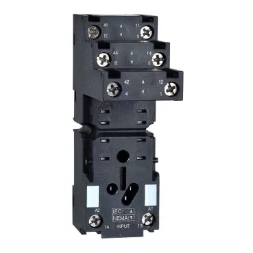 Schneider RXZE2S108M Plug-In Relay Socket for RXM Miniature Relays (8-Pin Screw Terminal)